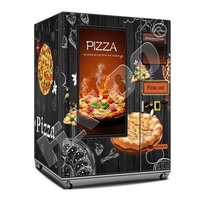 Pizza-automaat met 49-inch touchscreen en volledig stalen deurframe, geschikt voor invriezen tot -18°C