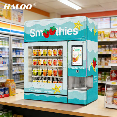 Haloo 2016 bevroren smoothie automaten met meer dan 20 fruit smaken en warmwater reiniging module gemaakt van verdikt gegalvaniseerd plaat materiaal