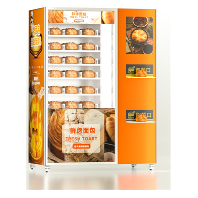Van de de Automaat Zoete Pastei van het touch screen de Verse Voedsel van de Brodensushi Automaat van de Saladecupcakes met Lift