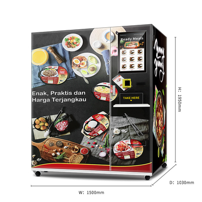 4000W Bevroren Maaltijdautomaat, All Steel Body SDK Food Vendor Equipment