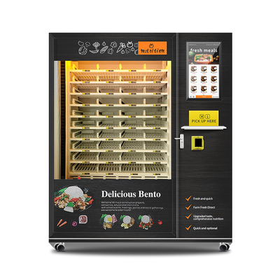 Grote van de het Ontbijtmaaltijd van het Capaciteits Automatische Snelle Voedsel van de de Lunchdoos Hete het voedselAutomaat met Microgolf het Verwarmen