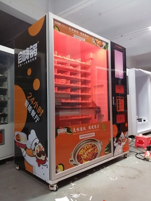 3000W de snelle het verwarmen automaat van de self - servicepizza en hete voedselautomaat voor luchthavenbureau