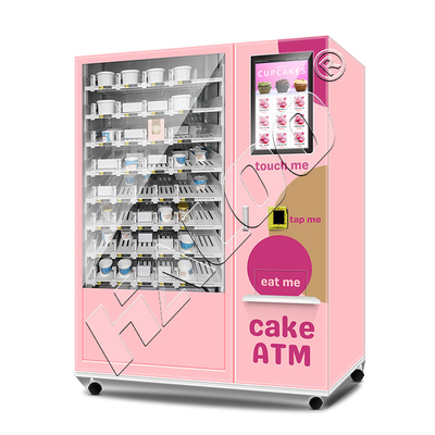 Haloo Vending Machine Fabrikant 21,5 inch Reclame Smart Touch Screen Cake Vending Machine