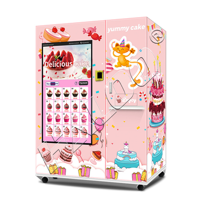 Haloo Vending Machine Fabrikant 21,5 inch Reclame Smart Touch Screen Cake Vending Machine
