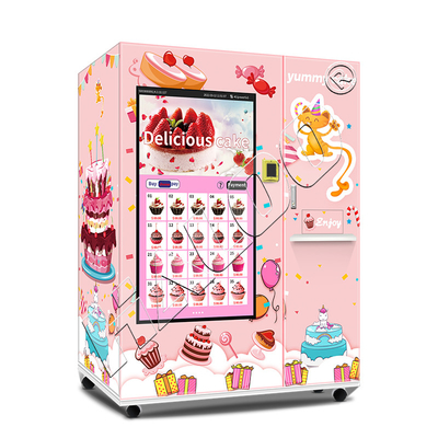 Haloo Vending Machine Fabrikant 21,5 inch Reclame Smart Touch Screen Cake Vending Machine