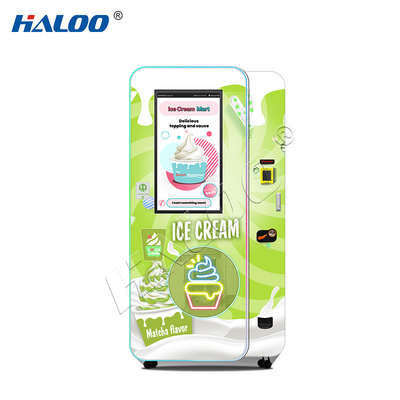 Haloo Vending Machine fabrikant 32 inch reclame slimme touchscreen ijsmachine