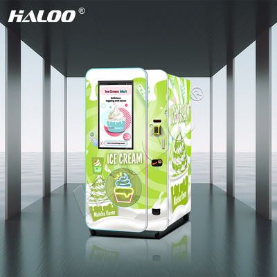Haloo Vending Machine fabrikant 32 inch reclame slimme touchscreen ijsmachine