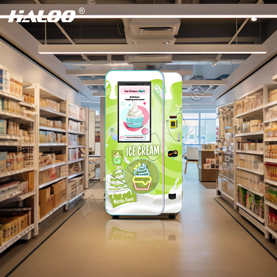 Haloo Vending Machine fabrikant 32 inch reclame slimme touchscreen ijsmachine