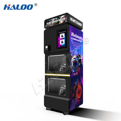 Haloo Vending Machine Maquina Para Limpiar Casco Deodorize Helmet Reiniging Vendo Machine Low Moq Custom 15,6 inch scherm Helmet Reinigingsmachines