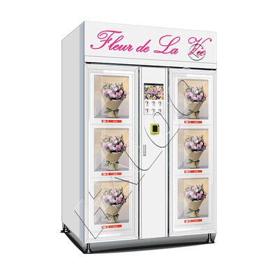 Haloo Vending Machine LeverancierBig Size 6 Locker Vending Machine 10,1 inch Touch Screen Kies bloemen op de machine