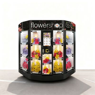 Haloo 14-rooster Customized Logo Flower Vending Machine Gifts Flower Holding Machine Met koelfunctie