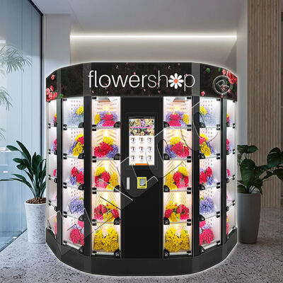 Haloo Vending Machine Leverancier Vendo distributeur de fleurs Custom Volledig automatische Vending Machine Touch Flower Vending Machine