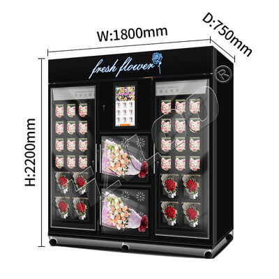 Haloo Vending Machine Leverancier Flower Vending Machine 34 Lockers Big Size Machine Bill Coin and Card Reader