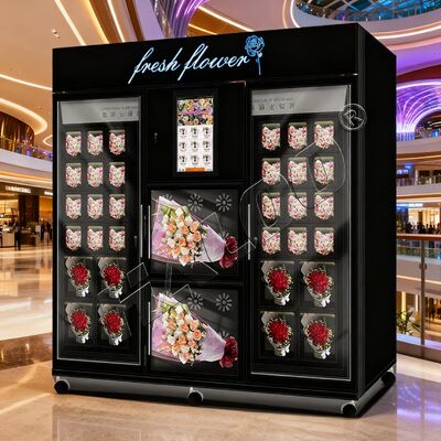 Haloo Vending Machine Leverancier Flower Vending Machine 34 Lockers Big Size Machine Bill Coin and Card Reader