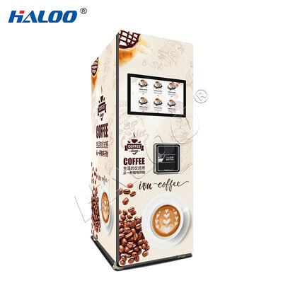 21.5 inch high-definition touchscreen commerciële capsule automatische koffiemachine met warme dranken