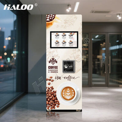 21.5 inch high-definition touchscreen commerciële capsule automatische koffiemachine met warme dranken