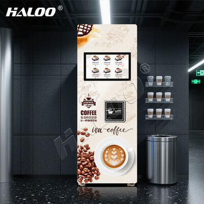 21.5 inch high-definition touchscreen commerciële capsule automatische koffiemachine met warme dranken