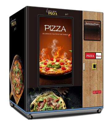 Haloo 55-inch touchscreen verse pizza automaten gekleurde stalen panelen schuim