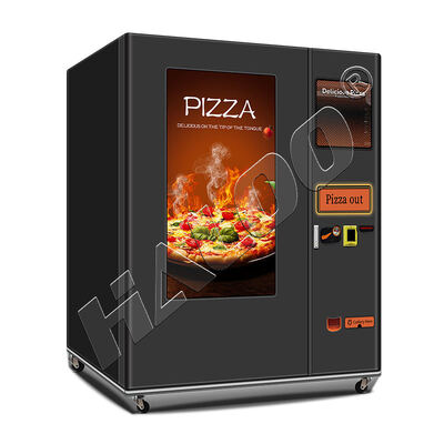 Pizza-automaat met 49-inch touchscreen en volledig stalen deurframe, geschikt voor invriezen tot -18°C