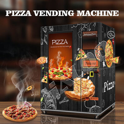Pizza-automaat met 49-inch touchscreen en volledig stalen deurframe, geschikt voor invriezen tot -18°C