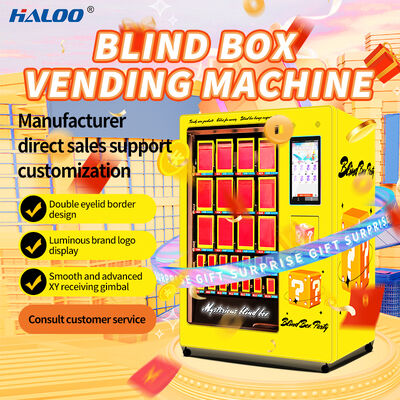 Haloo 21,5-inch touchscreen blinde doos vending machine XY-leveringsplatform met extra groot scherm