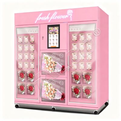 Haloo Vending Machine Leverancier Flower Vending Machine 34 Lockers Big Size Machine Bill Coin and Card Reader