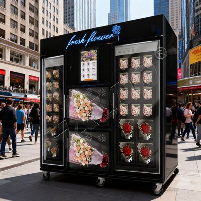Haloo Vending Machine Leverancier Flower Vending Machine 34 Lockers Big Size Machine Bill Coin and Card Reader