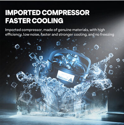 Haloo 21,5-inch drank- en snackautomaat met een capaciteit van 360 producten, een anticondens glazen deur en een stevige en duurzame constructie.