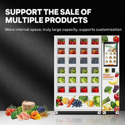 Halo 24 rooster slimme vending kluisje verdikte gegalvaniseerde plaat buitenste schelp en drie-laag glas deur met koelsysteem