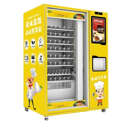 Automatische KleinhandelsvoedselAutomaat met Ijskast en Dubbele Microgolf