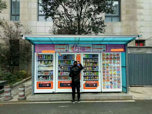 Online Mini Market Vending Machine Combination met ODM van het 5 Duimscherm