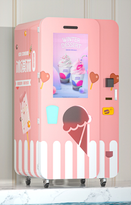 Logo Free Customization Liquid Ice-RoomAutomaat met Grote Touch screen en Kaartlezer