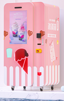 Logo Free Customization Liquid Ice-RoomAutomaat met Grote Touch screen en Kaartlezer
